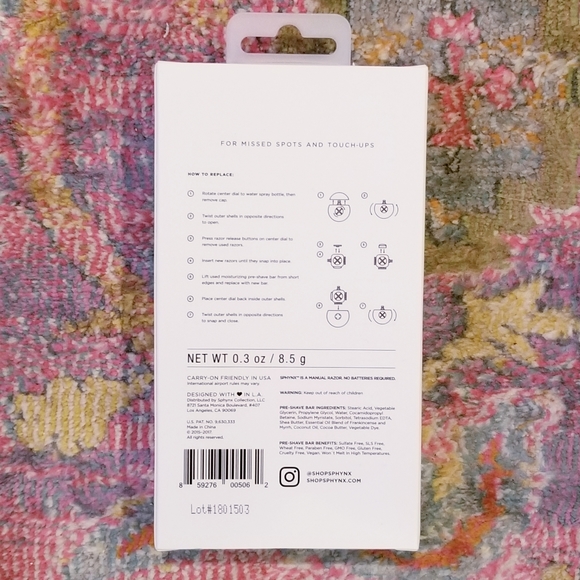 Sphynx 4-Count Portable Razor Refill - Picture 2 of 3